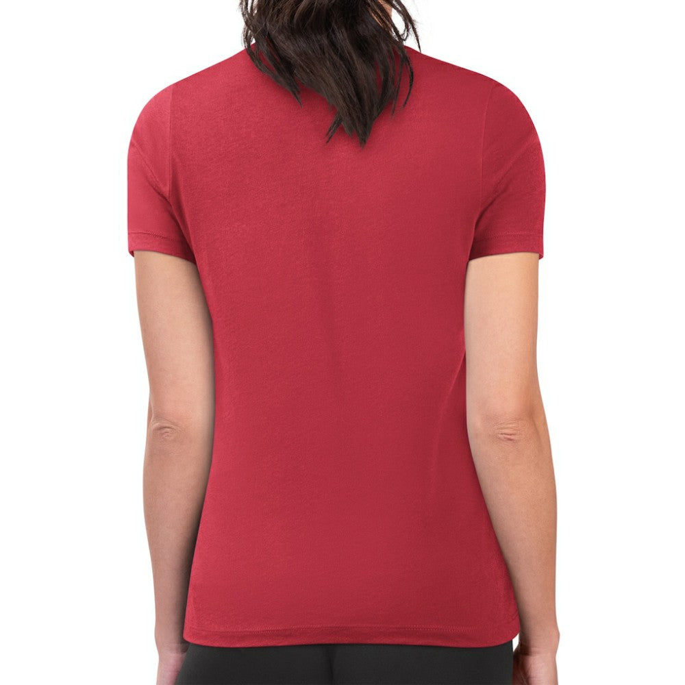 Red Chicago Cubs G-III 4Her by Carl Banks Women's Super-Slim Fit Lightweight Team Logo Graphic T-Shirt