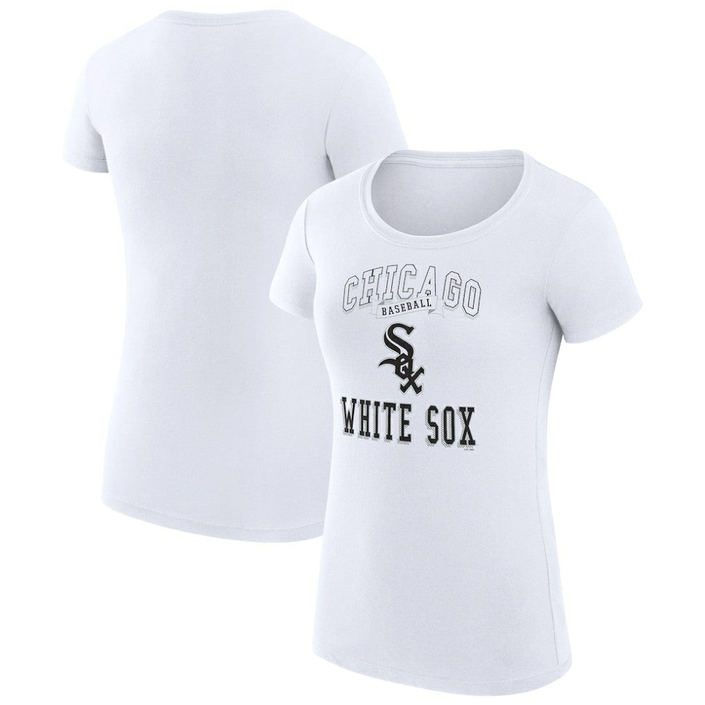 White Chicago White Sox G-III 4Her by Carl Banks Women's Super-Slim Fit Lightweight Team Logo Graphic T-Shirt