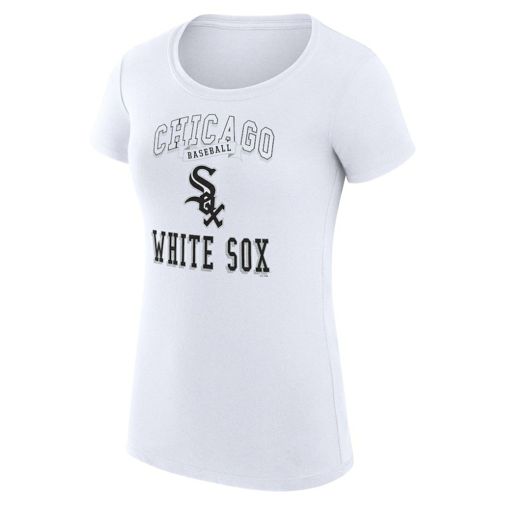 White Chicago White Sox G-III 4Her by Carl Banks Women's Super-Slim Fit Lightweight Team Logo Graphic T-Shirt