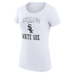 White Chicago White Sox G-III 4Her by Carl Banks Women's Super-Slim Fit Lightweight Team Logo Graphic T-Shirt