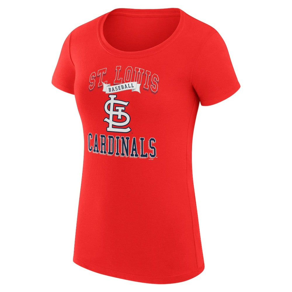 Red St. Louis Cardinals G-III 4Her by Carl Banks Women's Super-Slim Fit Lightweight Team Logo Graphic T-Shirt
