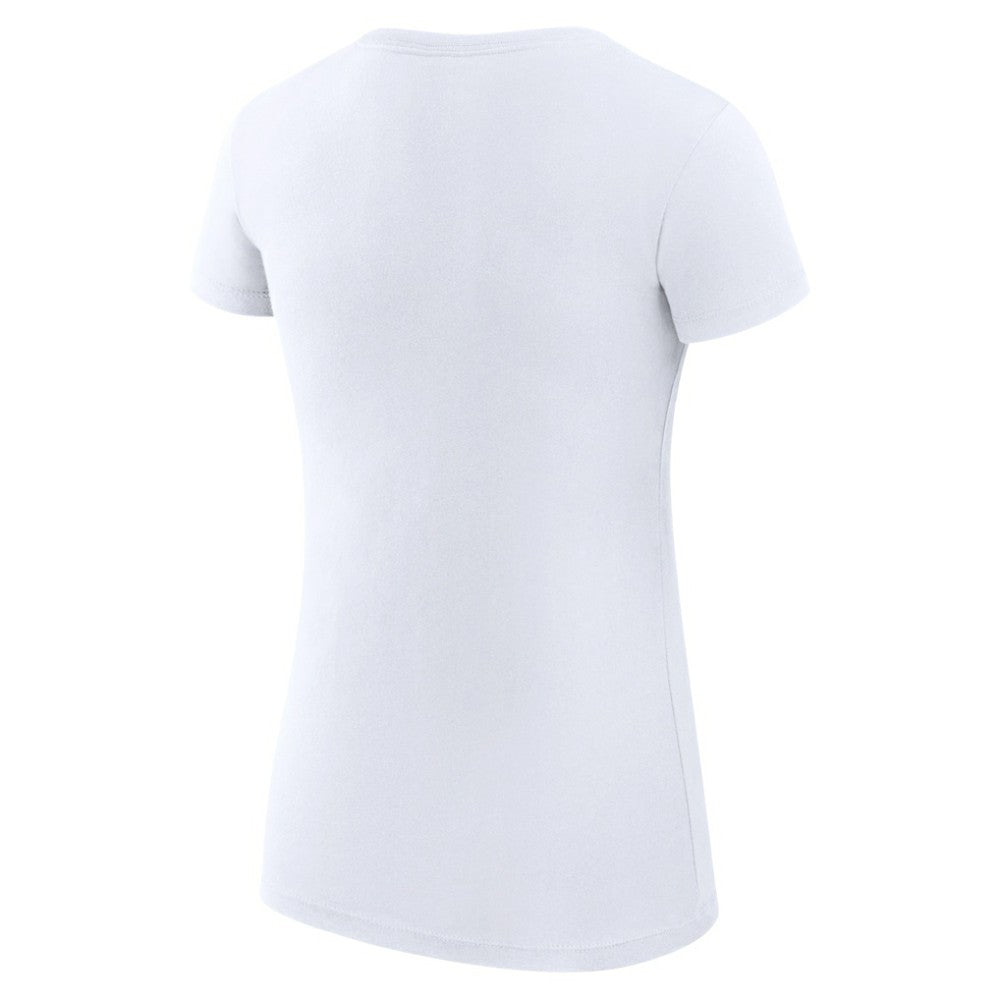 White Miami Marlins G-III 4Her by Carl Banks Women's Super-Slim Fit Lightweight Team Logo Graphic T-Shirt