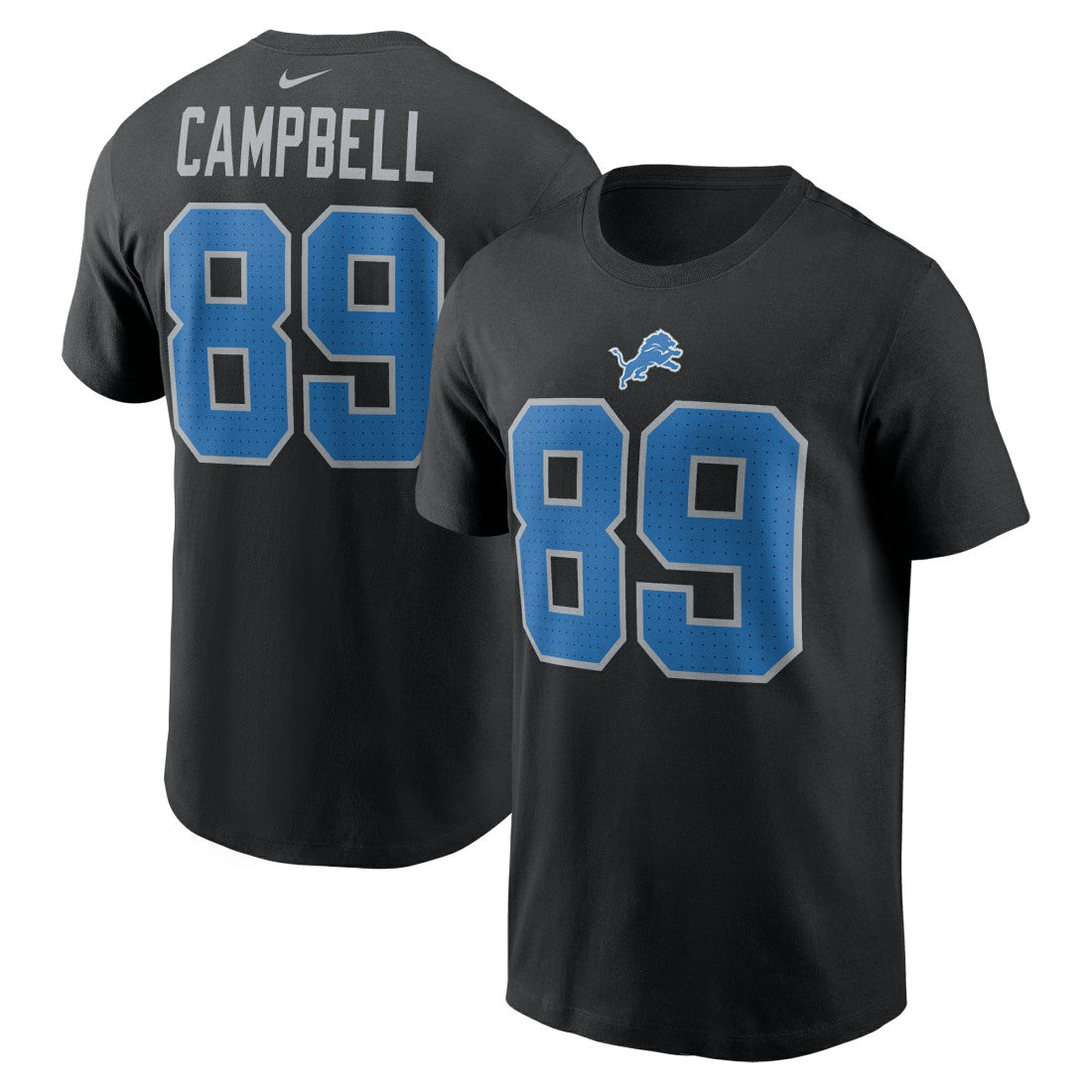 Dan Campbell  Retired Player Name & Number T-Shirt - Detroit Lions T-shirts