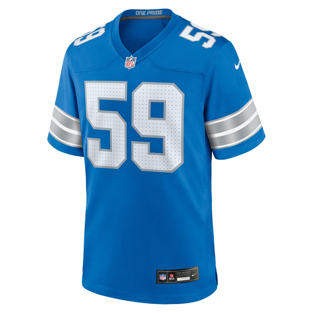 Giovanni Manu  Team Game Jersey - Detroit Lions Jerseys
