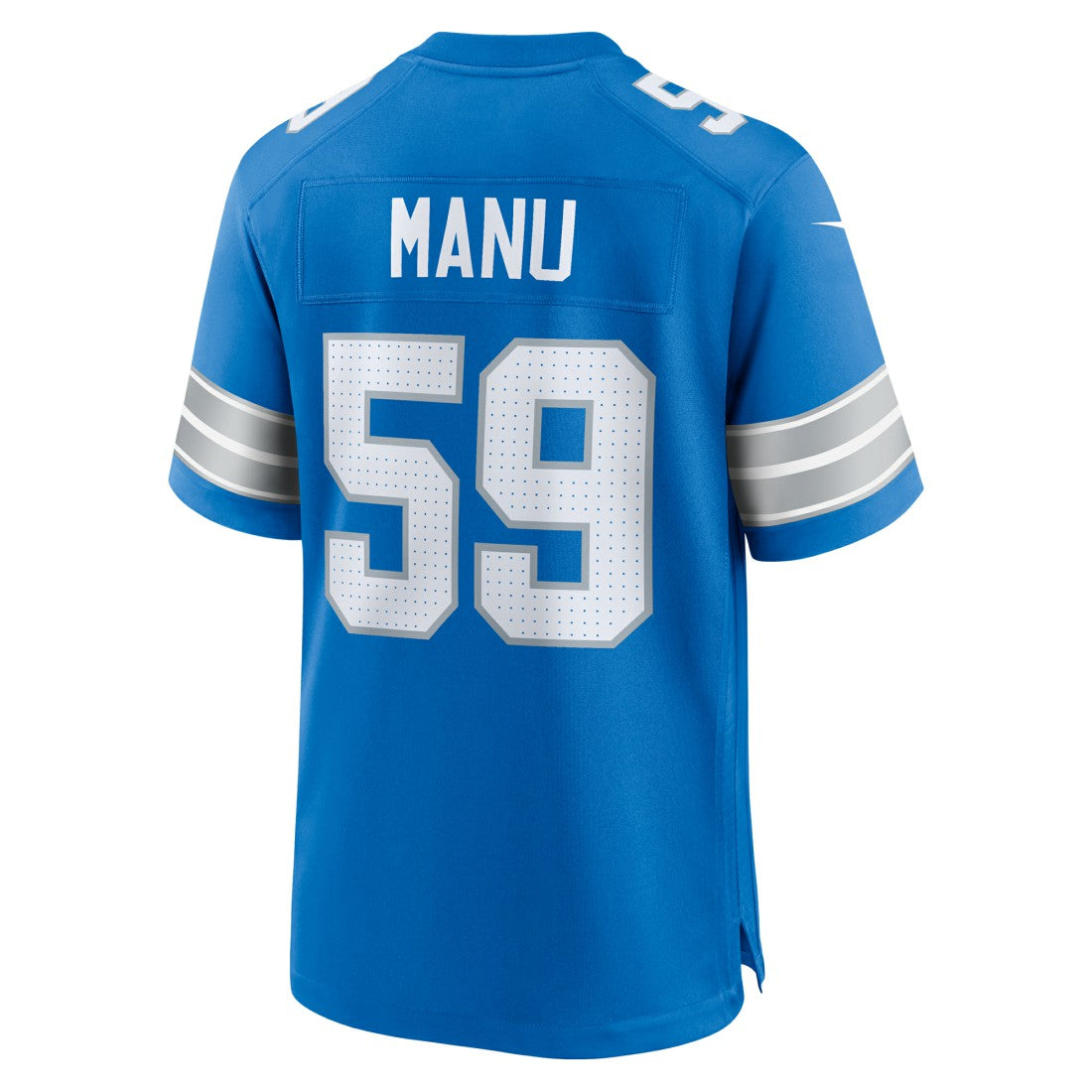 Giovanni Manu  Team Game Jersey - Detroit Lions Jerseys