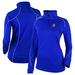 Royal Atlanta Braves Columbia Women's Cooperstown Collection Shotgun 2.0 Omni-Wick Quarter-Zip Top - Royal