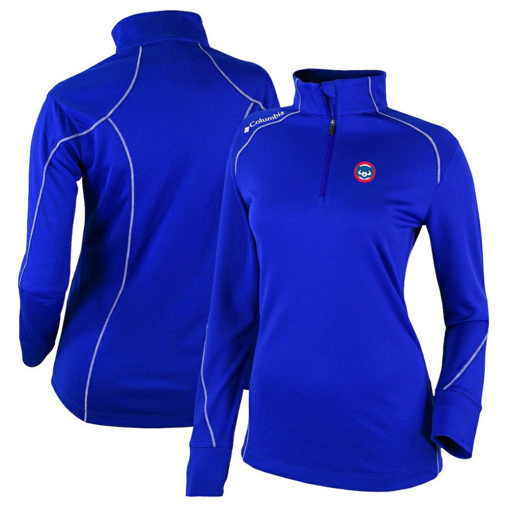Royal Chicago Cubs Columbia Women's Cooperstown Collection Shotgun 2.0 Omni-Wick Quarter-Zip Top - Royal