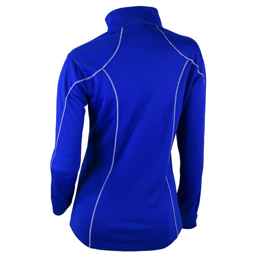 Royal Chicago Cubs Columbia Women's Cooperstown Collection Shotgun 2.0 Omni-Wick Quarter-Zip Top - Royal