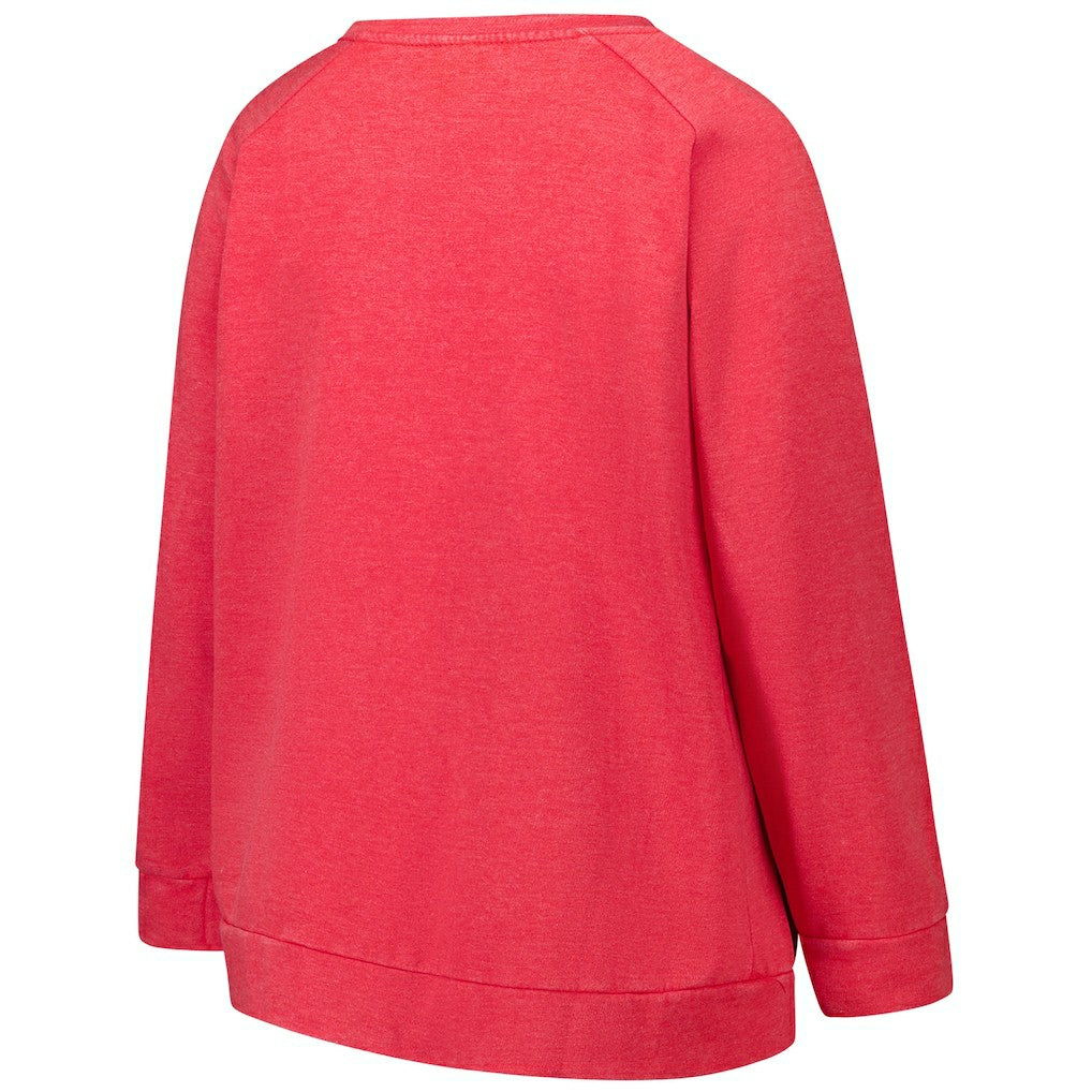 Profile Women's Plus Size Acid Wash Raglan Sweatshirt - Kansas City Chiefs Sweatshirts