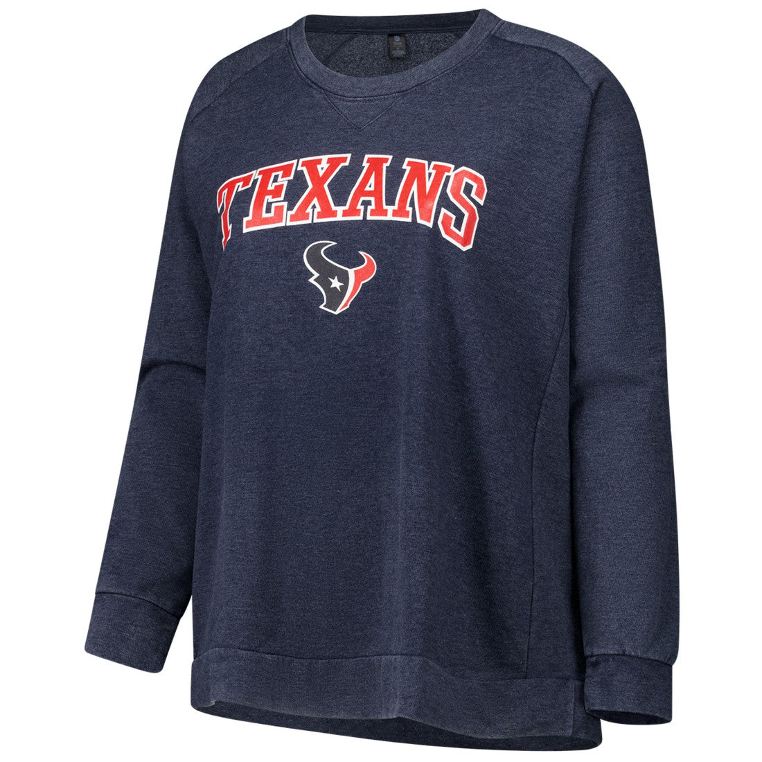 Profile Women's Plus Size Acid Wash Raglan Sweatshirt - Houston Texans Sweatshirts