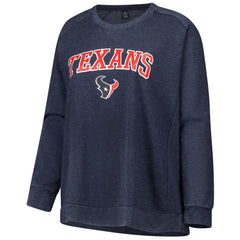 Profile Women's Plus Size Acid Wash Raglan Sweatshirt - Houston Texans Sweatshirts
