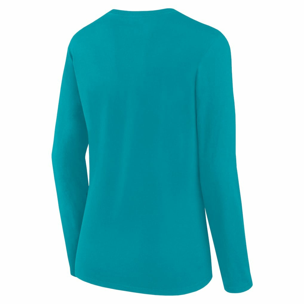 Women's Long Sleeve Scoop Neck T-Shirt - Miami Dolphins T-shirts