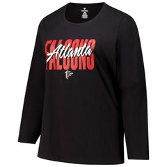 Women's Long Sleeve Scoop Neck T-Shirt - Atlanta Falcons T-shirts