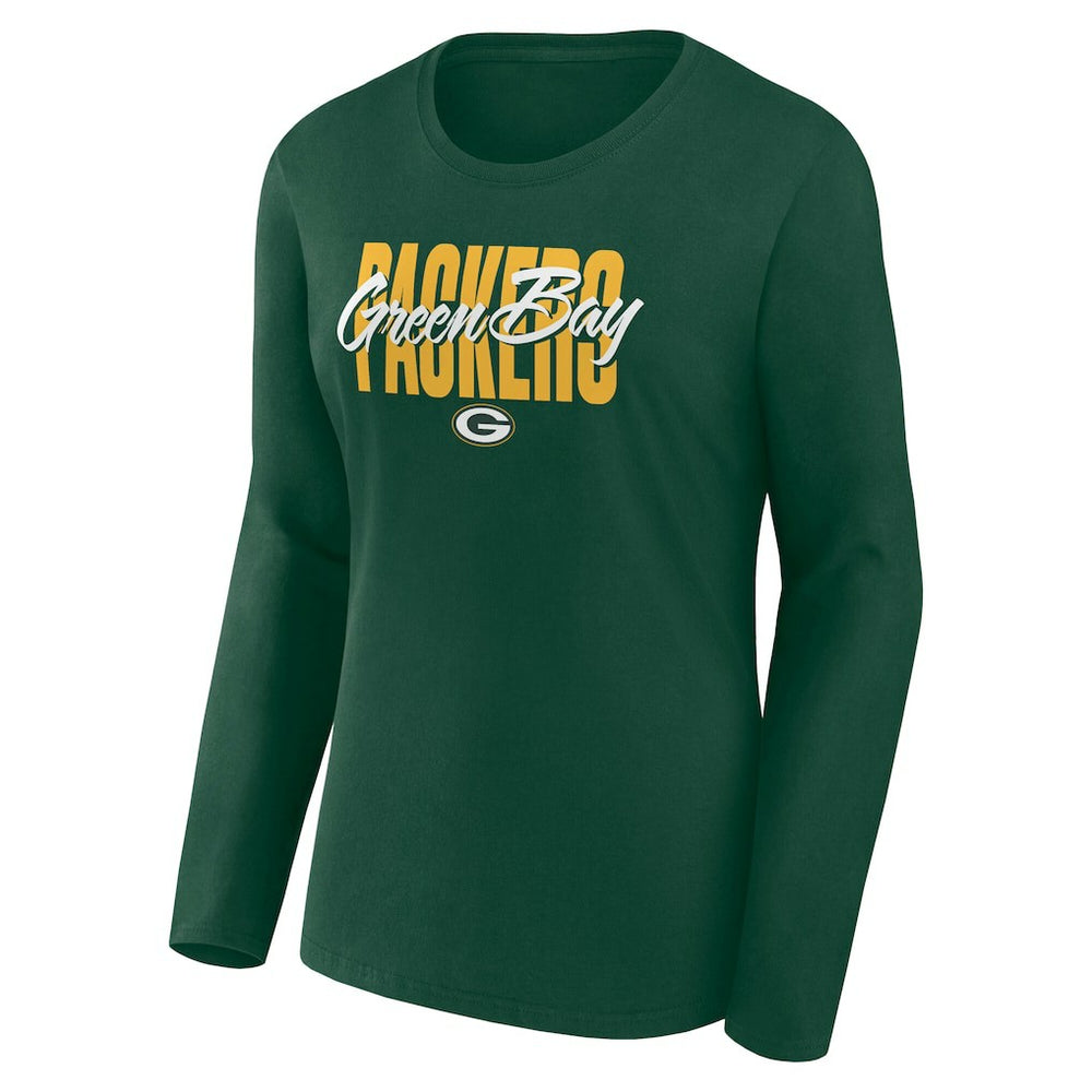 Women's Long Sleeve Scoop Neck T-Shirt - Green Bay Packers T-shirts