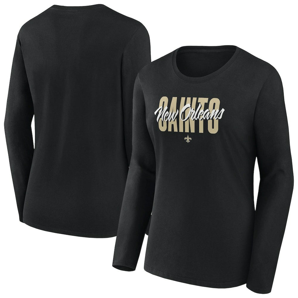 Women's Long Sleeve Scoop Neck T-Shirt - New Orleans Saints T-shirts