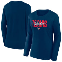 Women's Long Sleeve Scoop Neck T-Shirt - Houston Texans T-shirts