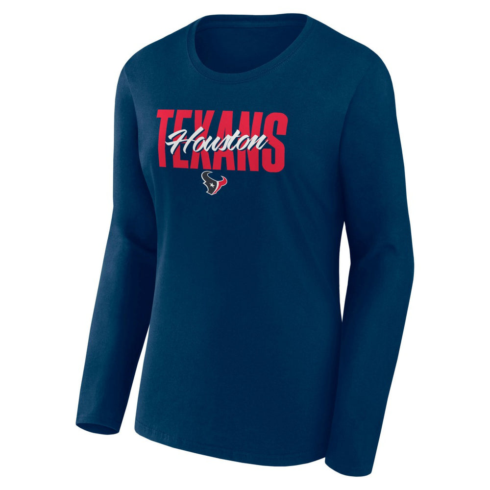 Women's Long Sleeve Scoop Neck T-Shirt - Houston Texans T-shirts