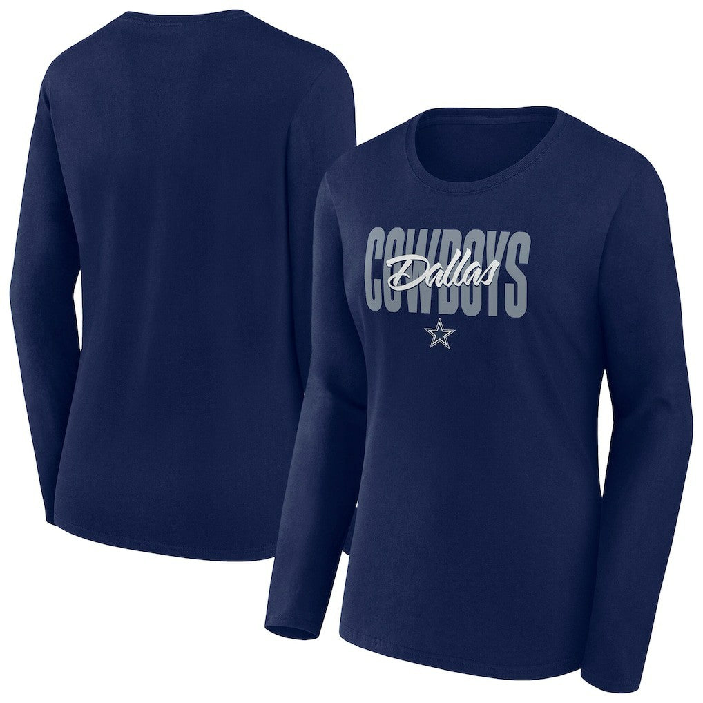 Women's Long Sleeve Scoop Neck T-Shirt - Dallas Cowboys T-shirts