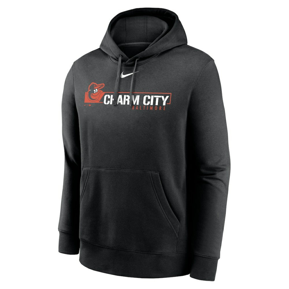 Black Baltimore Orioles Nike Local Club Pullover Hoodie