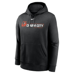 Black Baltimore Orioles Nike Local Club Pullover Hoodie