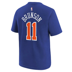 Nike Jalen Brunson New York Knicks Youth Icon Name & Number T-Shirt