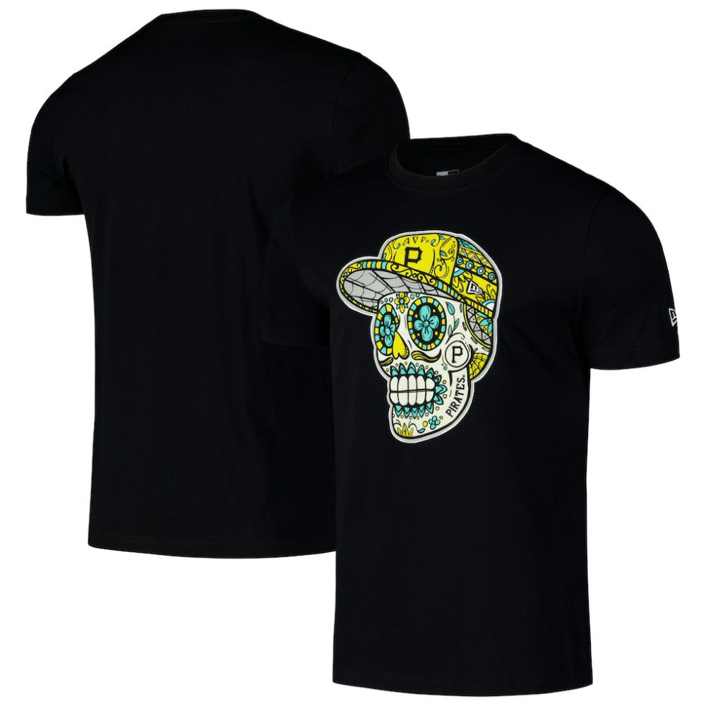 Black Pittsburgh Pirates New Era Sugar Skulls T-Shirt