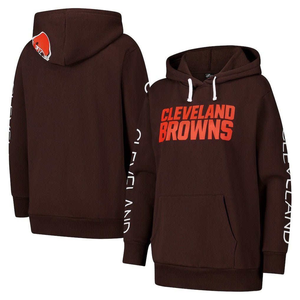 G-III 4Her by Carl Banks Women's Extra Inning Pullover Hoodie - Cleveland Browns Hoodies