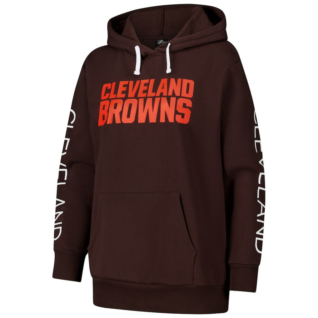 G-III 4Her by Carl Banks Women's Extra Inning Pullover Hoodie - Cleveland Browns Hoodies