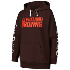 G-III 4Her by Carl Banks Women's Extra Inning Pullover Hoodie - Cleveland Browns Hoodies