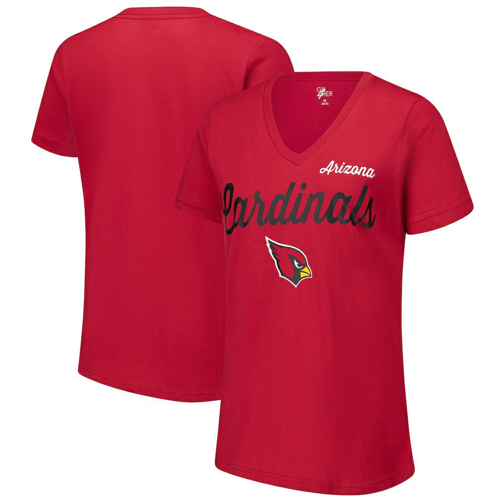 G-III 4Her by Carl Banks Women's Post Season V-Neck T-Shirt - Arizona Cardinals T-shirts