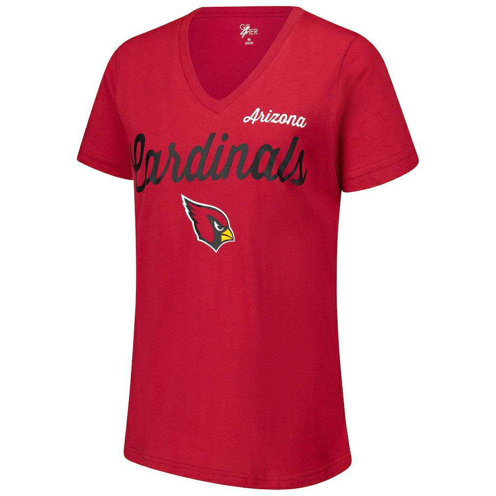 G-III 4Her by Carl Banks Women's Post Season V-Neck T-Shirt - Arizona Cardinals T-shirts