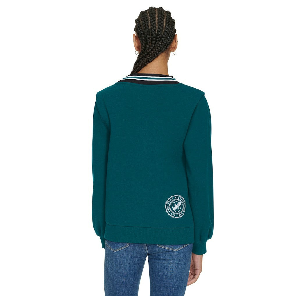 Tommy Hilfiger Women's Alice V-Neck Pullover Sweatshirt - Philadelphia Eagles Pullover