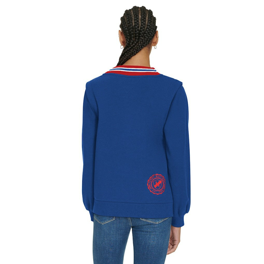 Tommy Hilfiger Women's Alice V-Neck Pullover Sweatshirt - New York Giants Pullover
