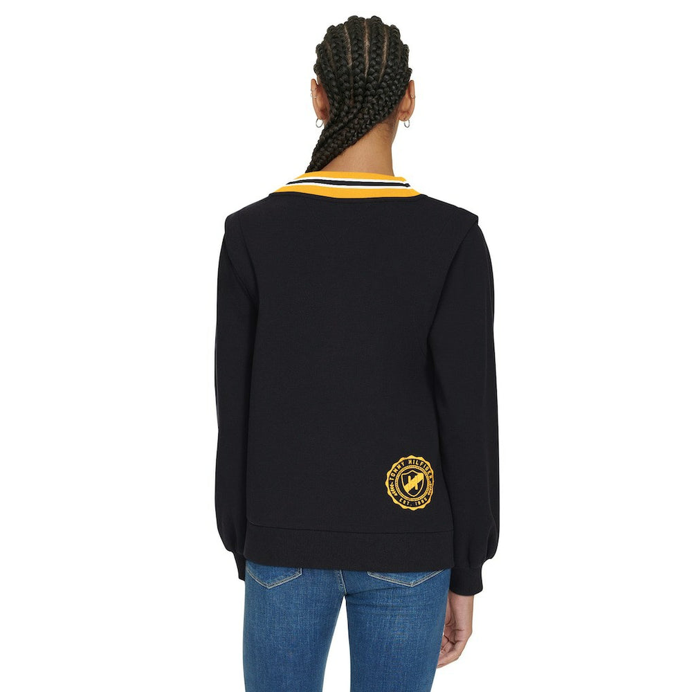 Tommy Hilfiger Women's Alice V-Neck Pullover Sweatshirt - Pittsburgh Steelers Pullover