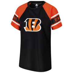 Starter Women's 1st Rounder Color Block Raglan Top - Cincinnati Bengals Tops
