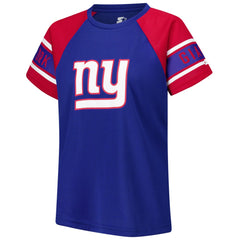 Starter Women's 1st Rounder Color Block Raglan Top - New York Giants Tops