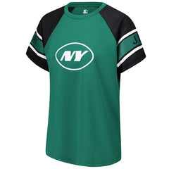 Starter Women's 1st Rounder Color Block Raglan Top - New York Jets Tops