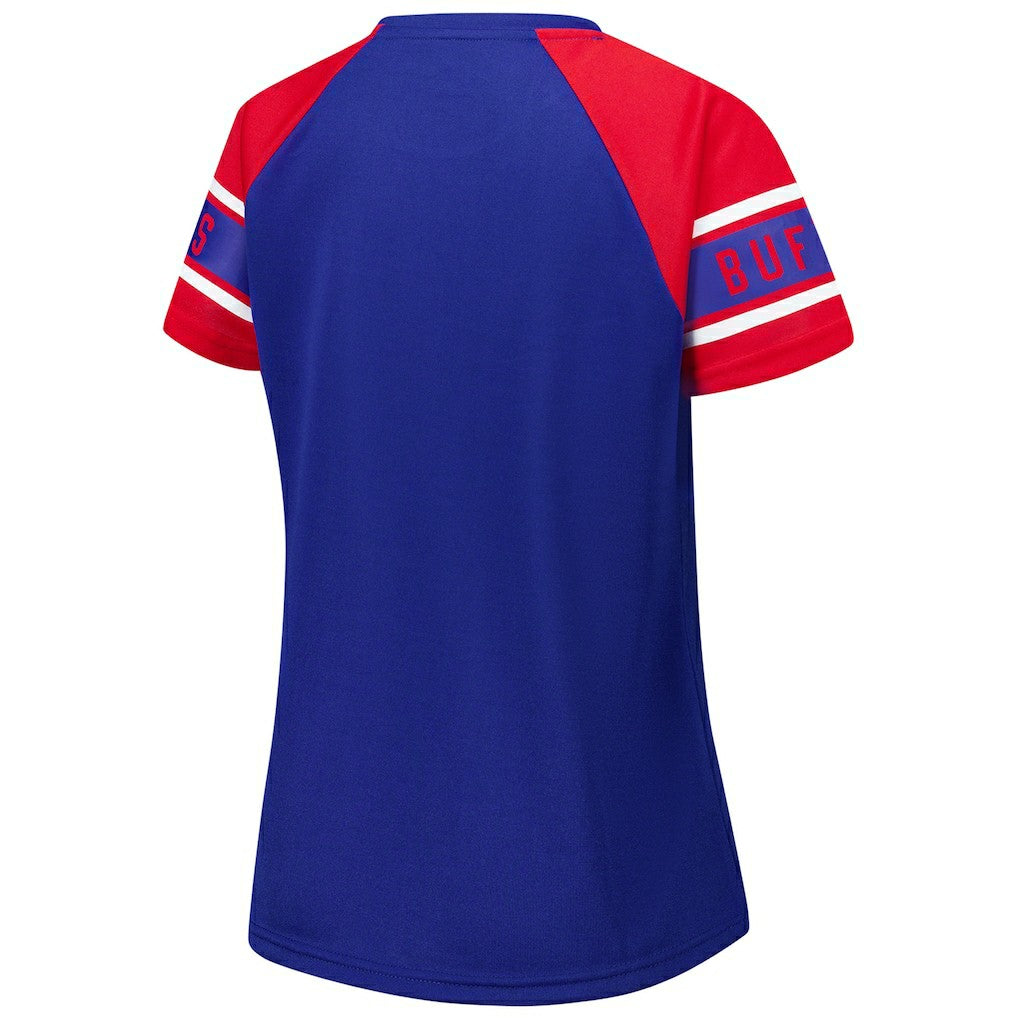 Starter Women's 1st Rounder Color Block Raglan Top - Buffalo Bills Tops
