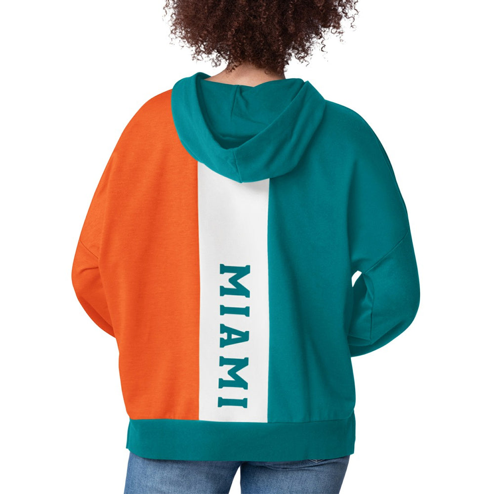 Starter Women's Power Move Long Sleeve Pullover Hoodie - Miami Dolphins Hoodies