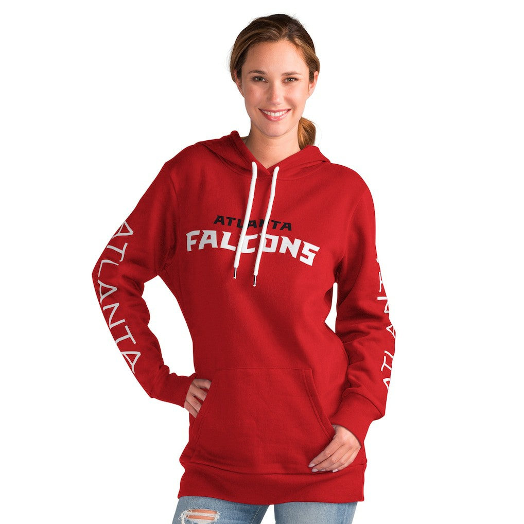 G-III 4Her by Carl Banks Women's Extra Inning Pullover Hoodie - Atlanta Falcons Hoodies