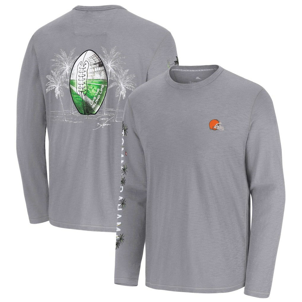 Oasis Endzone Lux Long Sleeve T-Shirt - Cleveland Browns T-shirts