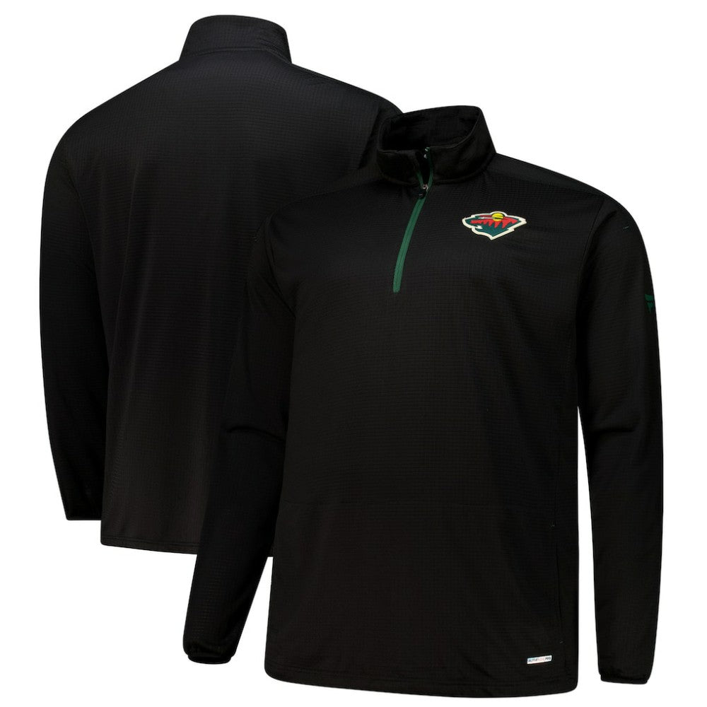 NHL Minnesota Wild Fanatics Big & Tall Authentic Pro Quarter-Zip Top