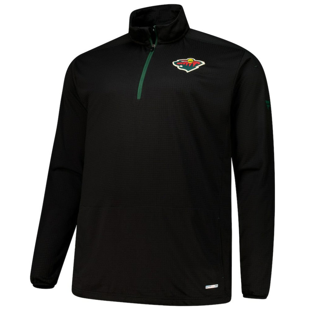 NHL Minnesota Wild Fanatics Big & Tall Authentic Pro Quarter-Zip Top