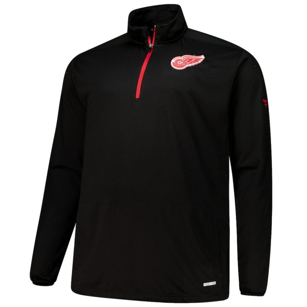 NHL Detroit Red Wings Fanatics Big & Tall Authentic Pro Quarter-Zip Top