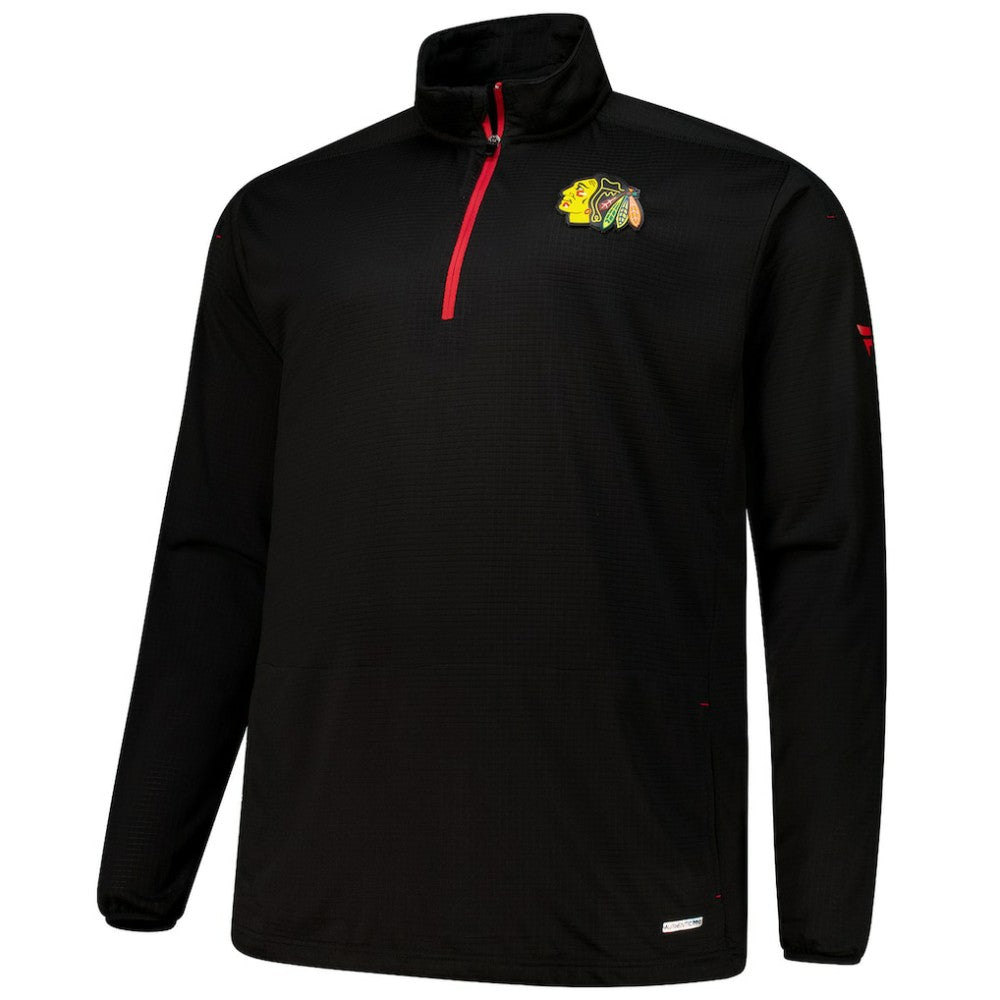 NHL Chicago Blackhawks Fanatics Big & Tall Authentic Pro Quarter-Zip Top