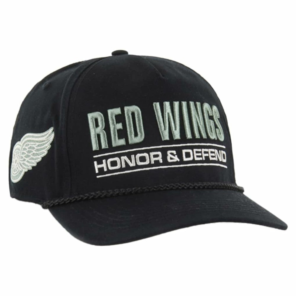 NHL Detroit Red Wings '47 OHT Military Appreciation Homeland Honor and Defend Hitch Adjustable Hat