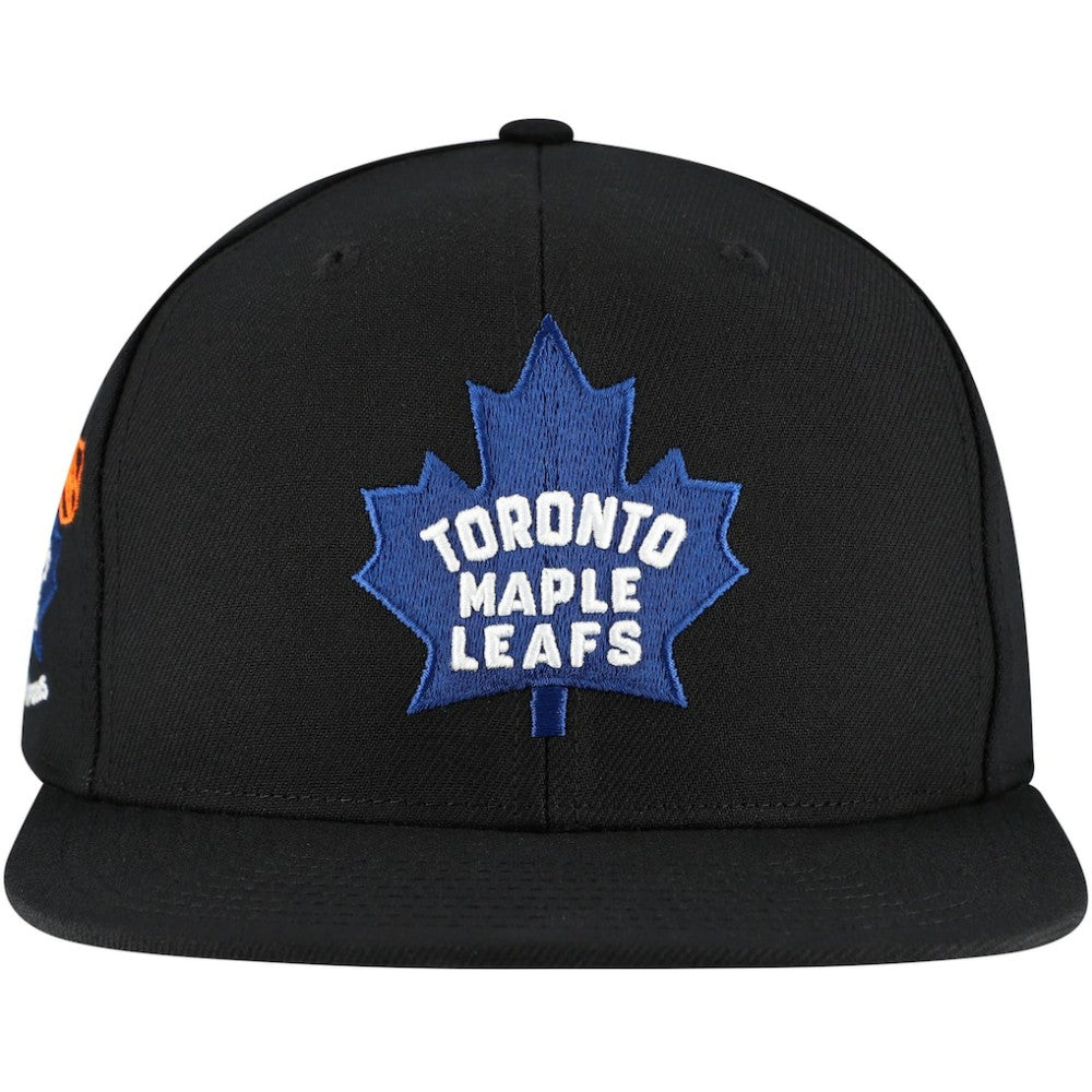 NHL Toronto Maple Leafs Mitchell & Ness Core Top Spot Snapback Hat