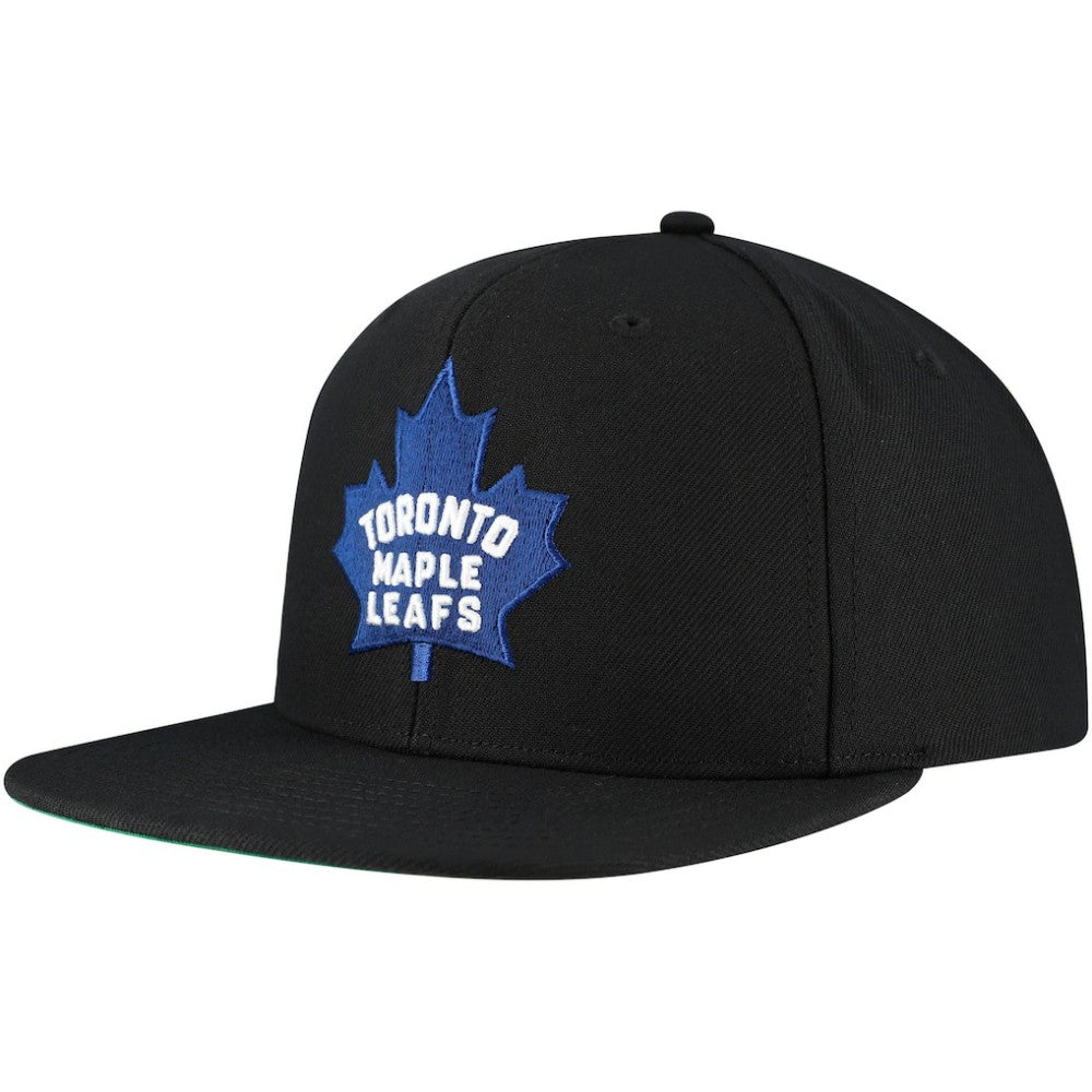 NHL Toronto Maple Leafs Mitchell & Ness Core Top Spot Snapback Hat