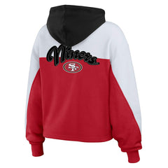 WEAR by Erin Andrews Women's Plus Size Color Block Full-Zip Hoodie - San Francisco 49ers Hoodies