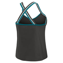 WEAR by Erin Andrews Women's Cross Strap Tri-Blend Tank Top - Jacksonville Jaguars Tops